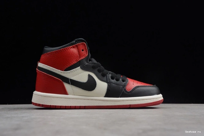 OG High "Bred Retro Jordan Air Kids 555088 Toe" 1 610 1203